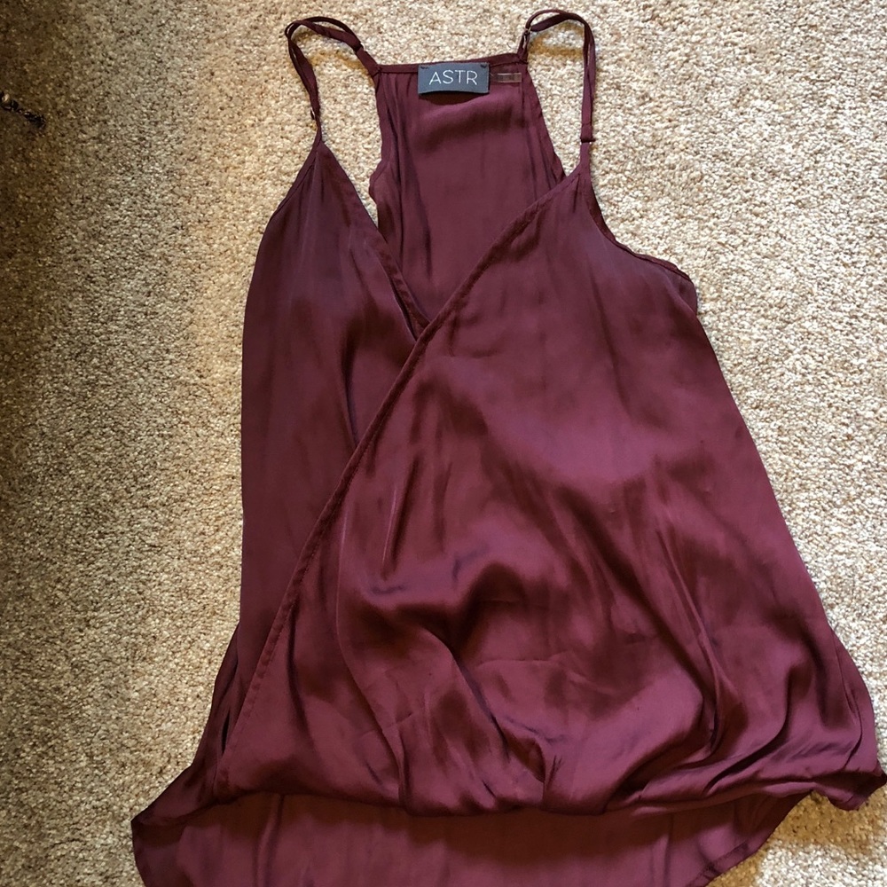 Burgundy tank top
